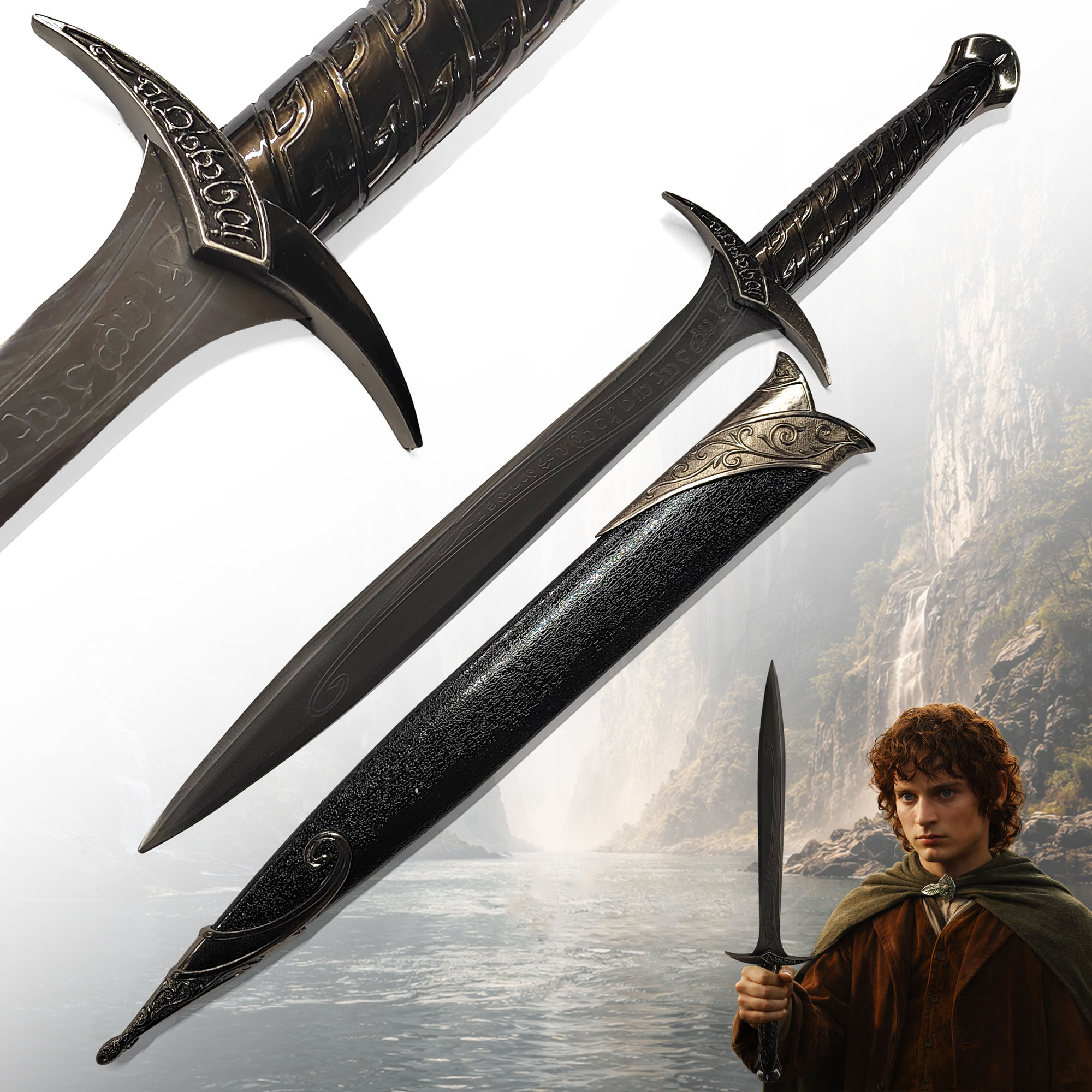 Kleines Abenteurerschwert mit Scheide